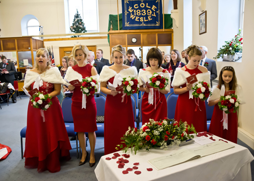 The bridesmaids.