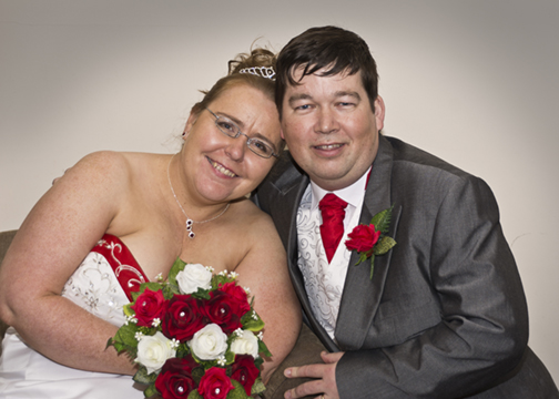 The bridal couple as a Portrait.