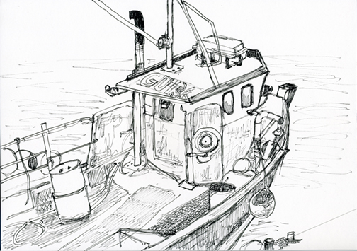 GU 136 Fishing boat.