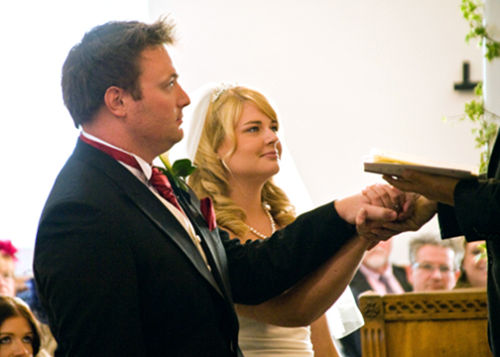 I now pronounce you man and wife.