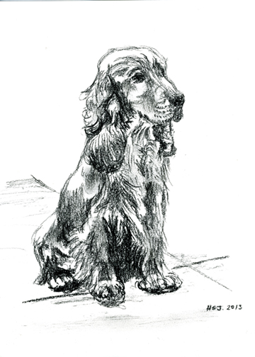 'Jacob', a Charcoal drawing.
