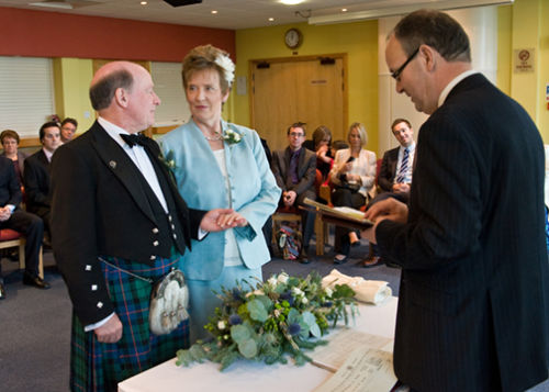 Jean & Ken Make their vows