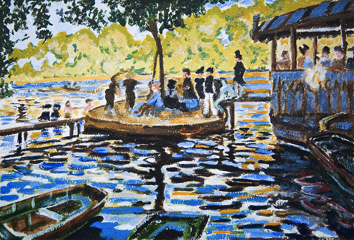 La Grenouillere. Claude Monet.