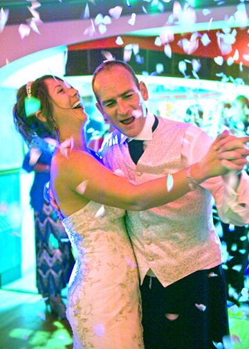 The bride & groom and their first dance