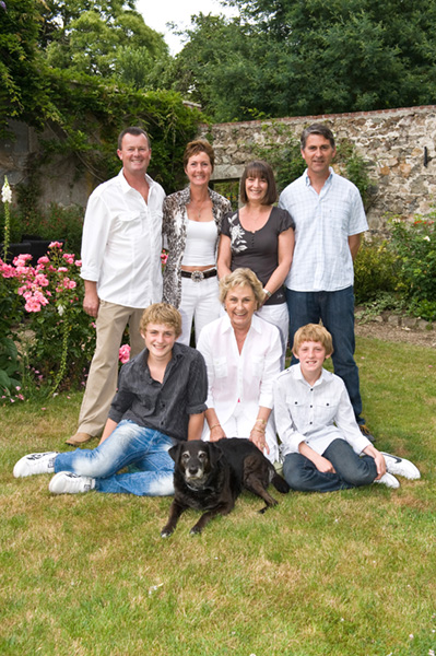 The Lawrence Family at home.
