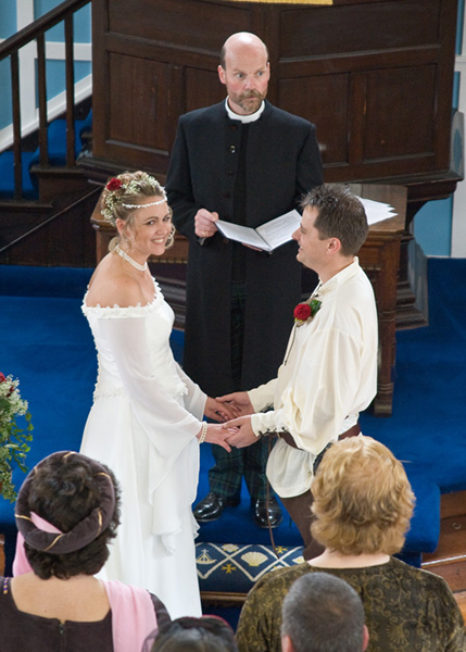 The Bride & Groom During the ceremony