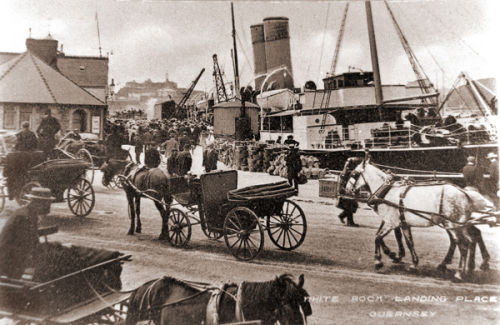 Loading Cargo at the White Rock.