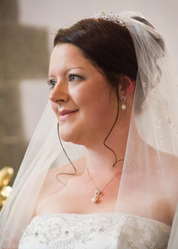 Louise during the service