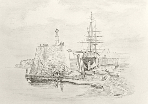The Albert Dock, 19th Cent.
