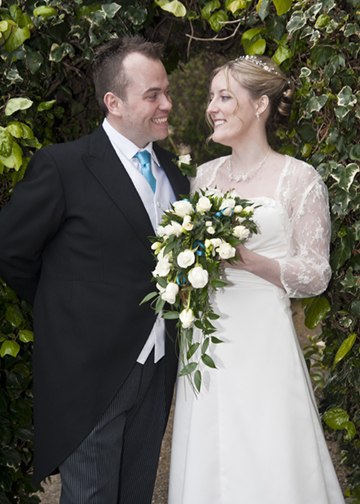 Phillippa & Robert at the reception.