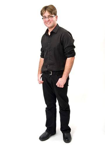Sean, full length shot.
