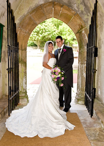 Sarah & Ben St Peter's church.