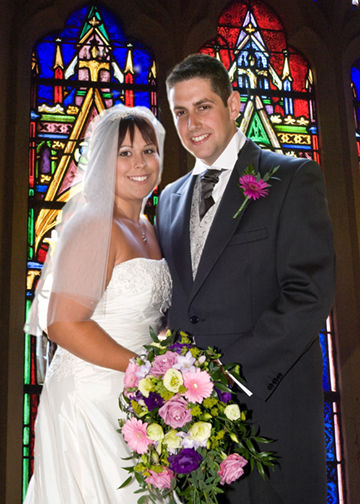 Sarah & Ben in church