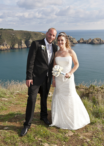 Tracey&James on the headland.