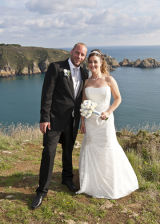 Tracey&James on the headland.