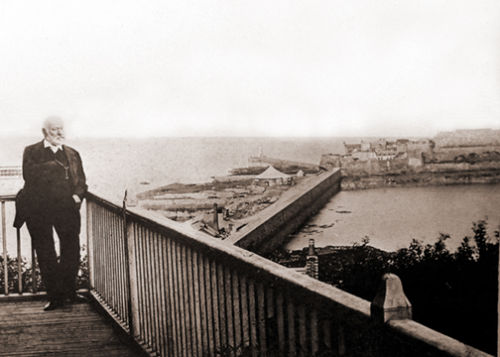 Victor Hugo on his Balcony.