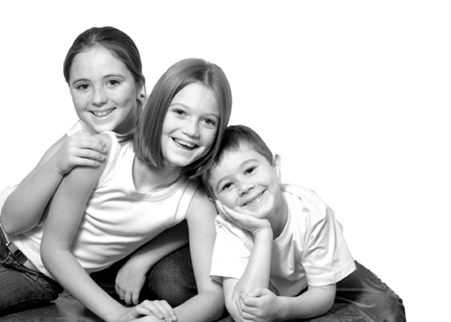 Three children.