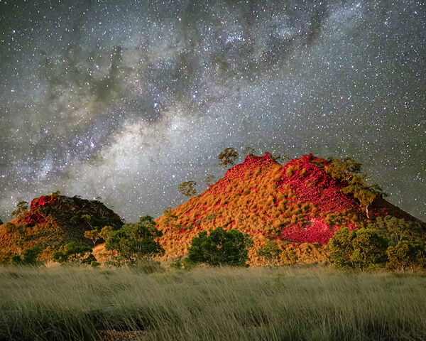 ASTR007 Red Hills and Milky Way