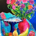 Still Life with Indian Cloth 102 x 76 cms 2025