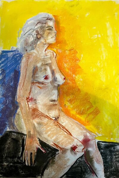 Nude with Yellow Background. 2026. £750