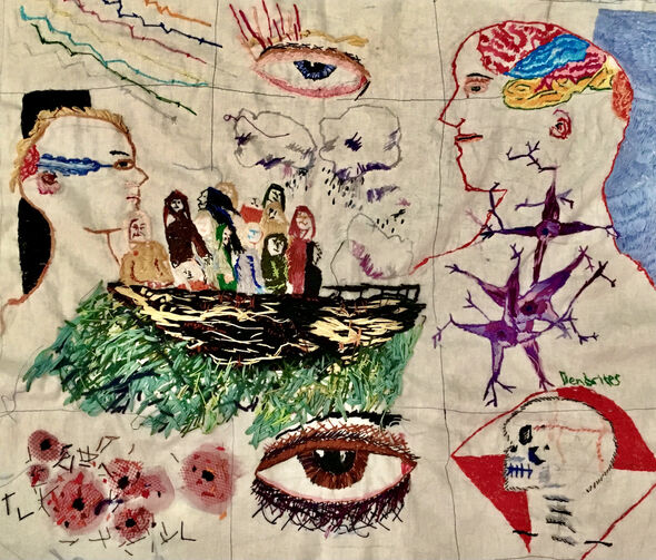 The Ship of Fools . Embroidery. n/f/s