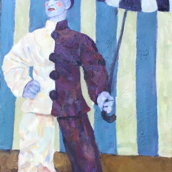 Clown - oil on canvas - 40 x 60 cm