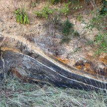 Rock formation at Fremington