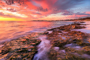 Autumn Sunset at Marmion Beach Autumn Sunset at Marmion Beach Landscape Photography Print