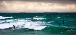 Cottesloe Beach Surfers Cottesloe Beach Surfers Landscape Photography Print