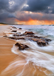 Falcon Beach Sunset, Mandurah Falcon Beach Sunset, Mandurah Landscape Photography Print