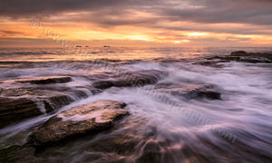 Golden Sunset at Burns Beach Golden Sunset at Burns Beach Landscape Photography Print