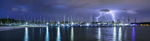Lightning Over Matilda Bay Lightning Over Matilda Bay Landscape Photography Print