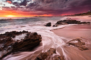 Marmion Beach Storm at Sunset Marmion Beach Storm at Sunset Landscape Photography Print
