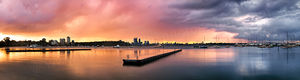 Matilda Bay Sunrise Matilda Bay Sunrise Landscape Photography Print