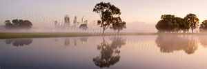 Misty Sunrise by the Swan River Misty Sunrise by the Swan River Landscape Photography Print