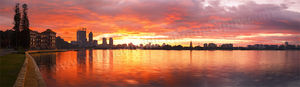 Perth City and the Old Swan Brewery at Sunrise Perth City and the Old Swan Brewery at Sunrise Landscape Photography Print