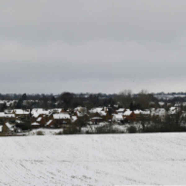Hook Norton Village Snow Panoramic