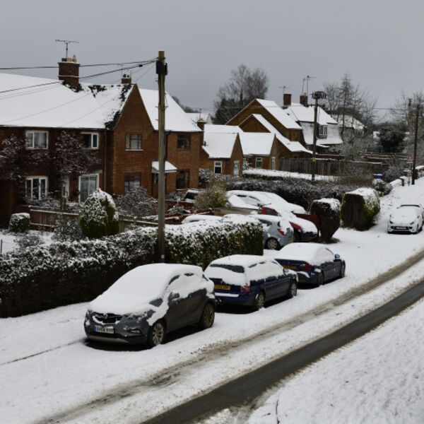 Village in Snow