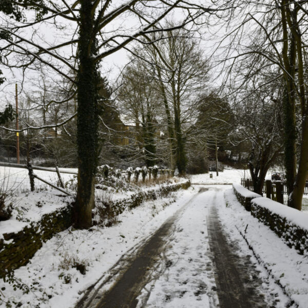 Road leading to Hook Norton Brewery