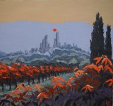 Sunset over San Gimignano D,asso