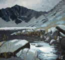 Llyn Cae in winter