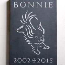 A memorial for a dog called Bonnie
