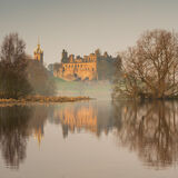 Linlithgow Palace, early morning mist
