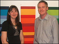 Iain Will Artist and Sue Kershaw Artist at The University of York Exhibition