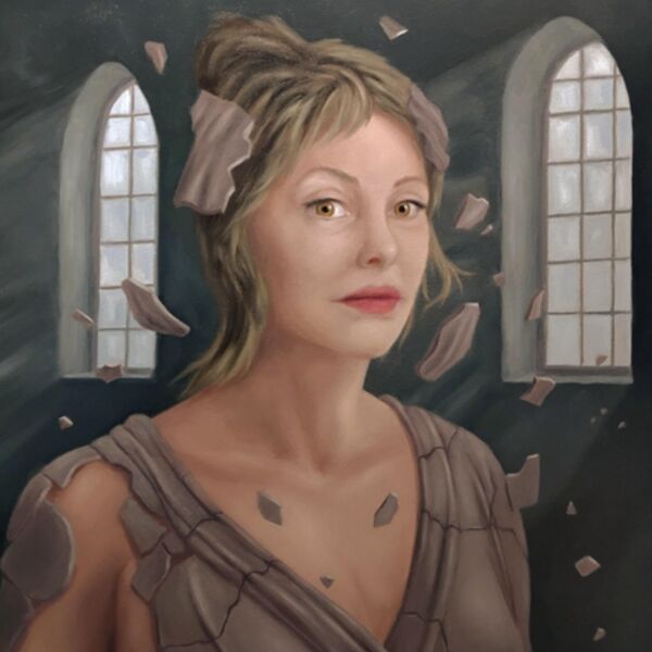 The Winter's Tale (Hermione), a painting by Iain Will Artist for the Visual Shakespeare Project