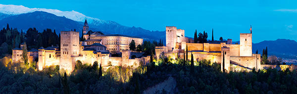 Alhambra at Night - Colour