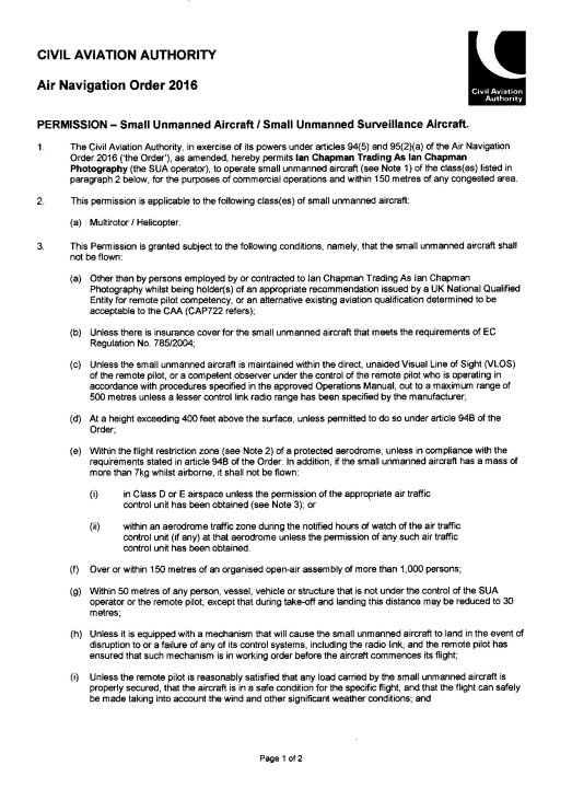 CAA Permission Pg 1