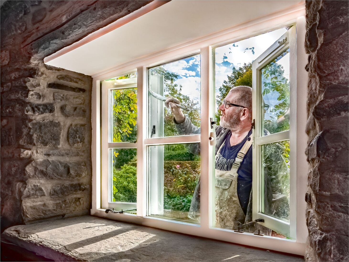 If you could see what I can see, when I m painting windows