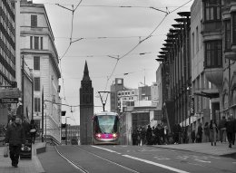 TRAM BREASTS RISE -CORPORATION STREET