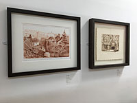 Drypoints on display at SpikePrint Studio